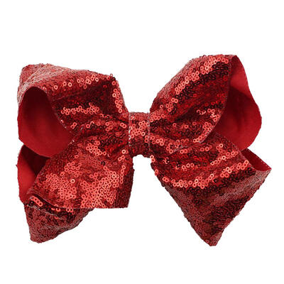 

Sequin Bow Hair Clips Girls Lovely Barrette Hair Bands Princess Hairpins
