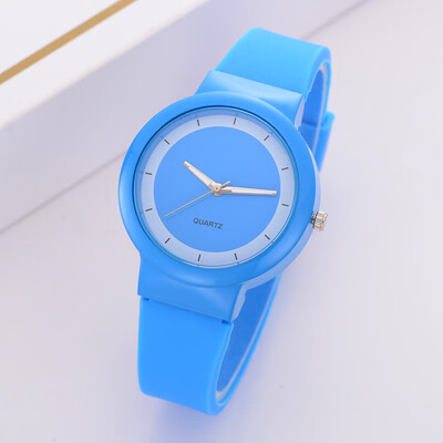 

Women Watches Silicone Casual Fashion Womens Silicone Band Digital Dial Analog Quartz Wristwatches Womens Clock Relojes &Ff