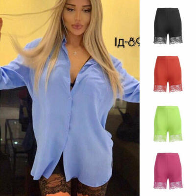 

UK Women Mid-Rise Slip Safety Short Pants Under Skirt Shorts Ladies Short Tight