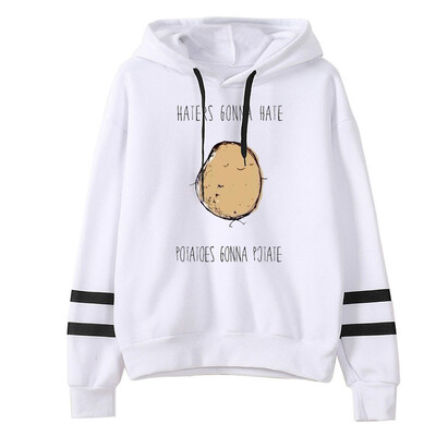 

Tailored Women Letter Printing Stripe Round Collar Long Sleeves Sweater Tops