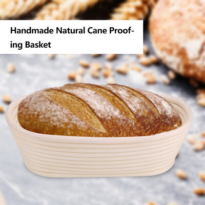 

Greensen Handmade Unbleached Natural Cane Banneton Proofing Basket Dough Bread Baking Kit