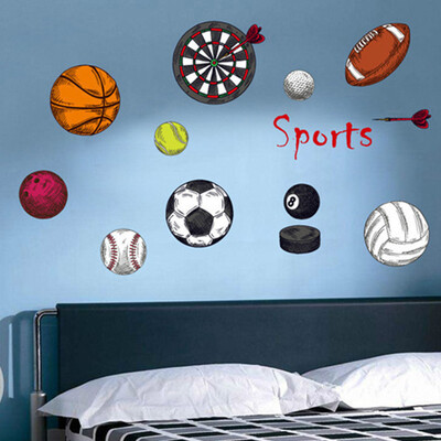 

〖Follure〗Removable Vinyl Decal Art Mural Sports ball Home Living Room Decor Wall Sticker