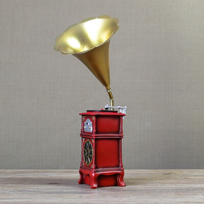 

Greensen Vintage Phonograph Gramophone Model Home Cafe Decor Ornaments Home Decor Home Ornament