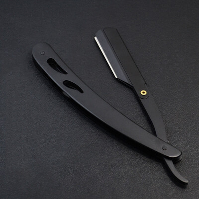 

Vintage Straight Razor Foldable Handle 420 Stainless Steel Shaving Beard Hair Cutting Eyebrow shaping