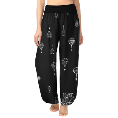 

Womens Plus Size Print Ladies Harem Full Length Pants Trouser Wide Leggings