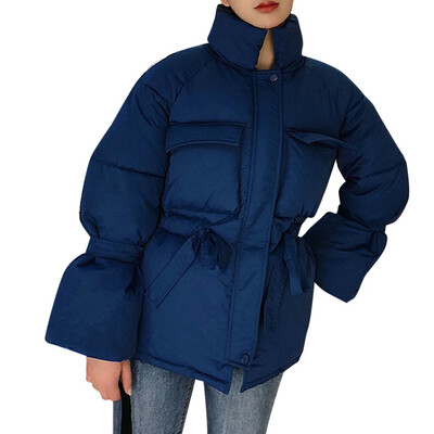 

Toponeto Women Winter Warm Thick Outerwear Hooded Coat Slim Cotton-padded Jacket