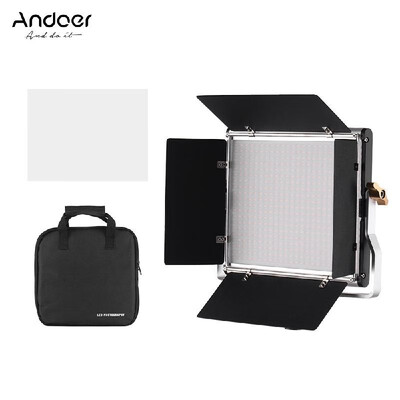 

Andoer LED Video Light Panel Fill-in Lamp with Barn Door 480 LED Beads Adjustable Brightness 3200K-5600K Color Temperature for Stu