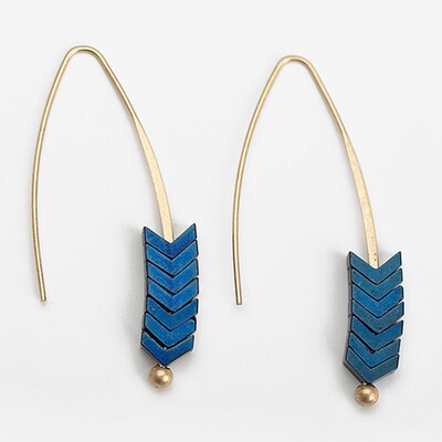 

Natural Stone Simple Earrings Zinc Alloy Geometric Arrow Earrings Fashion Jewelry Bohemian Earrings For Women