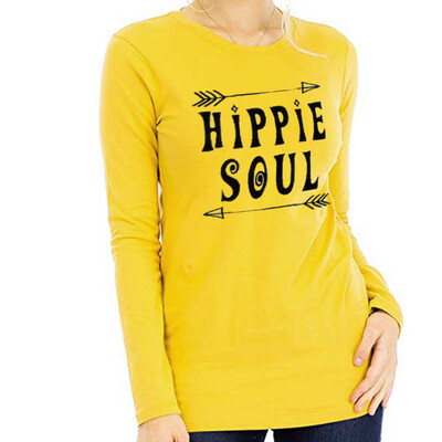 

Starmoon Women Long Sleeve Print One Shouder Blouse Fashion T-shirt