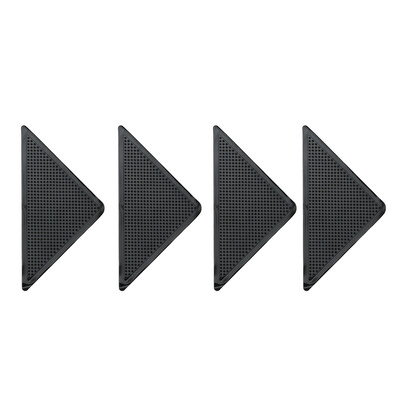 

4pcs Silicone Carpet Non Slip Black Mat Tri Sticker Hot Sale Practical