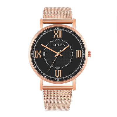 

ZOLFA Fashion Men Quartz Watch Alloy Strap Stainless Steel Male Wristwatch