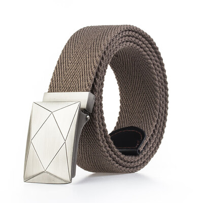 

Unisex quality Canvas belt Solid Color Automatic Buckle belt Casual Joker Jeans Mens&Womens Belt
