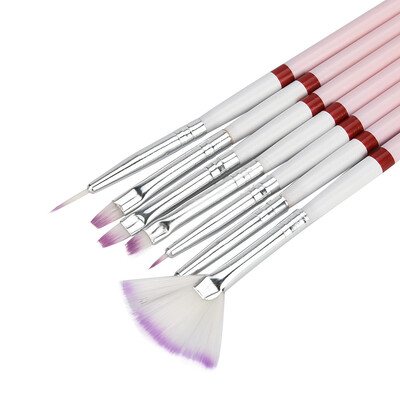 

〖Follure〗7pcs UV Gel Acrylic Nail Art Brush Set Builder Painting Pen Design Nail Art