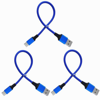 

3Pcs 25cm Type-C USB Data Cable Charging Line 2A for XiaoMiHuaWei-025m