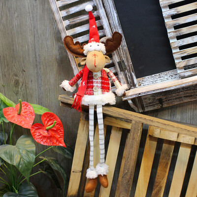 

〖Follure〗Christmas Decoration Christmas deer ornaments Doll Toy Xmas Elk Table Ornaments