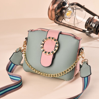 

Bucket bag female summer fresh small slung ins Joker chain foreign-style texture shoulder portable