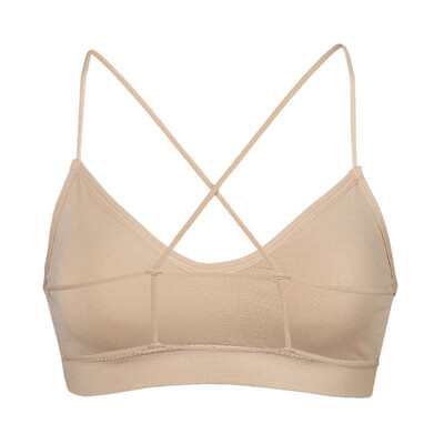 

Women Bra Seamless Vest With Chest Pad Anti-lighting Short Paragraph Bottoming Underwear Beauty