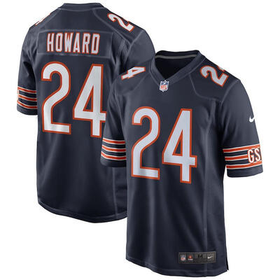 

Mens Football Jersey Chicago Bears Jordan Howard Navy Game Jersey