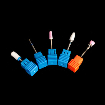 

Toponeto 5PC Ceramic Nail File Drill Bit Tools For Nail Art Machine Grinding Stone Head