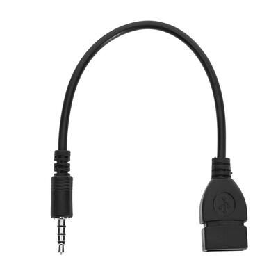 

35mm Male to USB 20 Female Car AUX Stereo Audio Adapter Cable