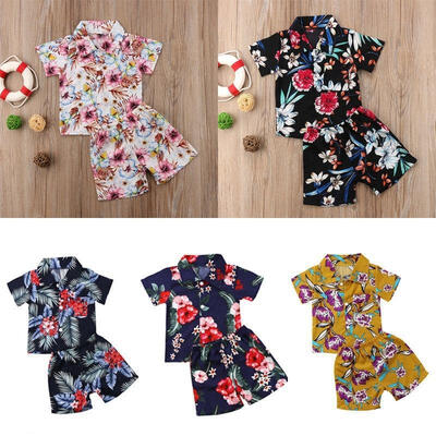 

Newborn Toddler Kids Baby Boys Beach Clothes T Shirt Tee TopsPants Outfits Set