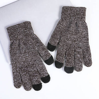 

2019 Winter Gloves Women Men Unisex Knitted Warm Mittens Call Talking &Touch Screen Glove Mittens