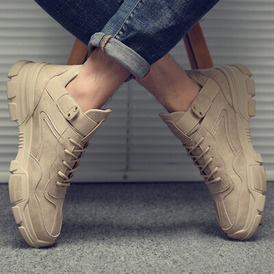 

Joker fashion breathable wild casual Martin shoes trend tooling Martin shoes mens high leather Martin shoes