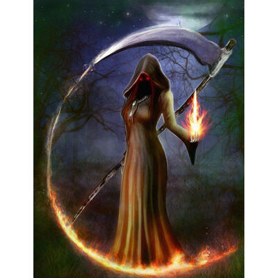 

5D DIY Full Drill Diamond Painting Novelty Death Cross Stitch Embroidery