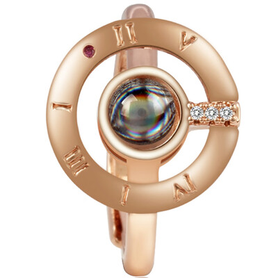 

I Love You &quot In 100 Languages Ring 925 Sterling Silver Microscopic Carvings Light Projected Ring Opening Ring ValentineGifts