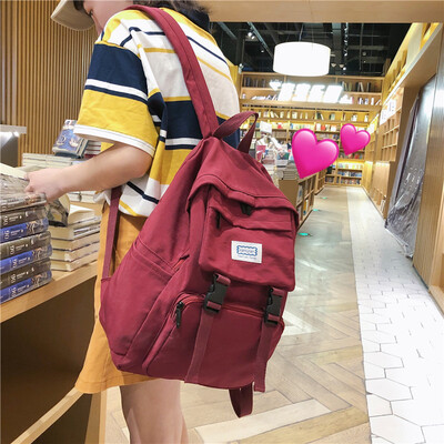 

Ins bag female Korean high school students Joker large capacity Mori ancient computer bag backpack