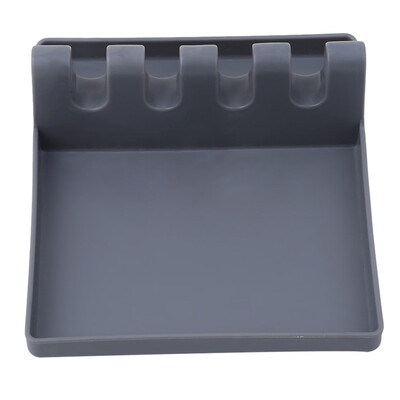 

Kitchen Utensil Rest Silicone Spoon Rest Soup Spoon Holder Stand Shelf Non-slip Heat-safe Organizer Kitchen Storage