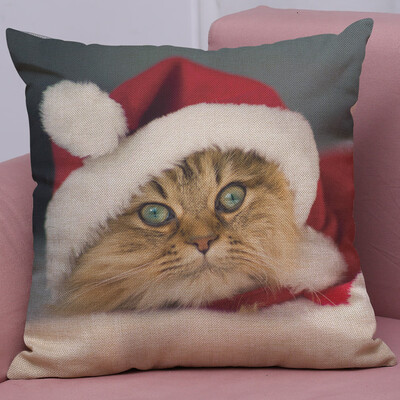 

Tailored New Christmas Cotton Linen Pillow Case Sofa Cushion Cover Home Decor