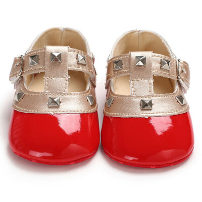 

Newborn Baby Girls Bow Princess Shoes Anti-slip Soft Sole Crib Sneaker Prewalker