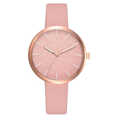 

Popular pearlescent loose powder elegant&elegant quartz watch fashion male&female students couple watches