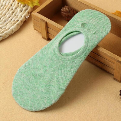 

New Fashion Women Socks Sweet Solid Color Loafer Boat Invisible Liner Low Cut Non-Slip Casual Socks