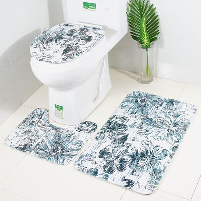 

Toponeto European Pattern Soft Bathroom Bath Mat Floor Rug Carpet With Non Slip Back 3pcs