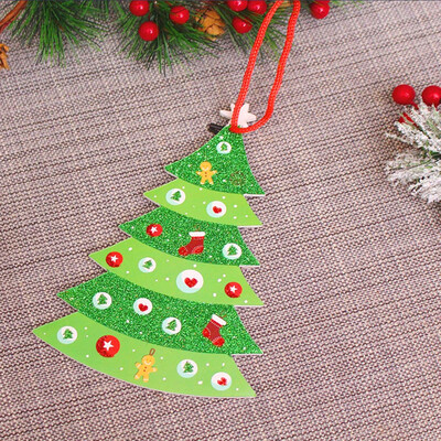 

〖Follure〗Christmas Tree Decoration Shiny Merry Letter Card for Xmas Hanging Ornament