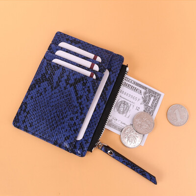

Tailored Fashion Women Serpentine Short Wallet Coin Purse Card Holders Handbag Clutch