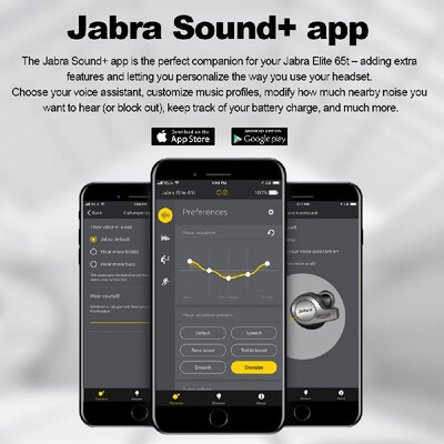 

Jabra Elite 65t True Wireless Bluetooth Earbuds In-ear TWS Headphones with Charging Case Alexa Enabled Sport Running Headset Stere