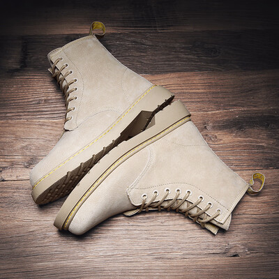 

Tooling boots mens Martin boots England casual desert boots short boots leather mens boots