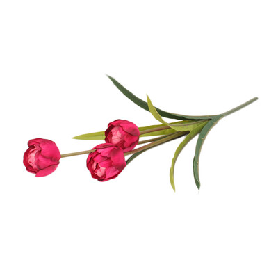 

Gobestart Tulip Artificial Flower Latex Real Bridal Wedding Bouquet Home Decor