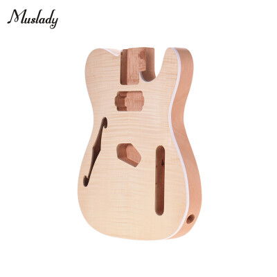 

Muslady TL-FT03 Unfinished Guitar Body Mahogany Wood Blank Guitar Barrel for TELE Style Electric Guitars DIY Parts