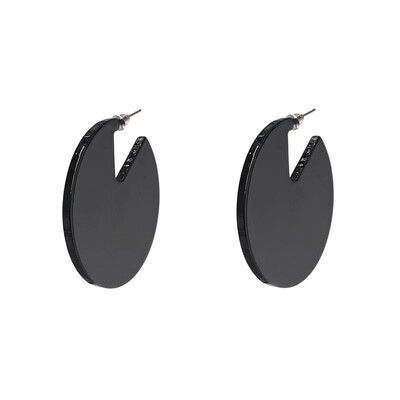 

AOTEMAN 2019 Fashion statement big round acrylic hoop earrings transparent earrings for women party jewelry wholesale