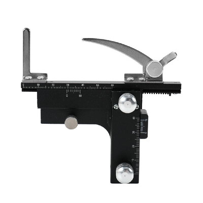 

Microscope Professional Platform Attachable Mechanical Stage X-Y Moveable Vernier Caliper with Scale