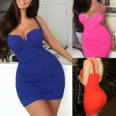 

Womens Bandage Bodycon Sleeveless Evening Party Cocktail Club Short Mini Dress