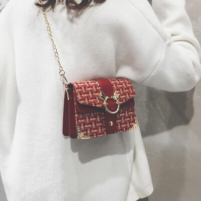 

Texture small bag handbags new 2019 Korean version of the personality wild small square package chic chain shoulder Messenger bag tide