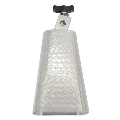 

6 Inch Cow Bell Silver Metal Steel Cowbell Personalized Latin Music Knocker Cowbell Percussion Instruments