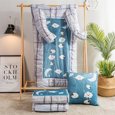 

Gobestart Four Seasons Universal Thickened With Sleeves Lazy Man Can Be Worn Quilt