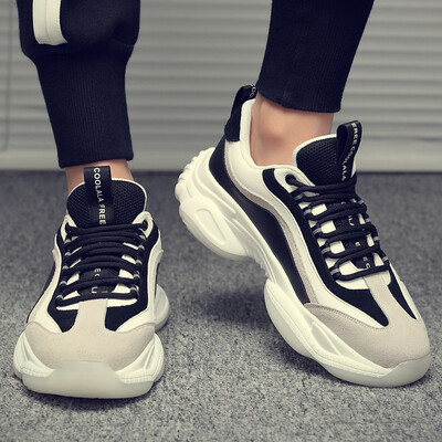 

2019 spring mens shoes fashion breathable sports shoes mens high old shoes wild ins super shoes mens tide shoes
