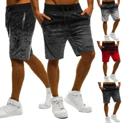 

Fashion Mens Gym Casual Sports Jogging ELASTICATED WAIST Shorts Pants Trousers